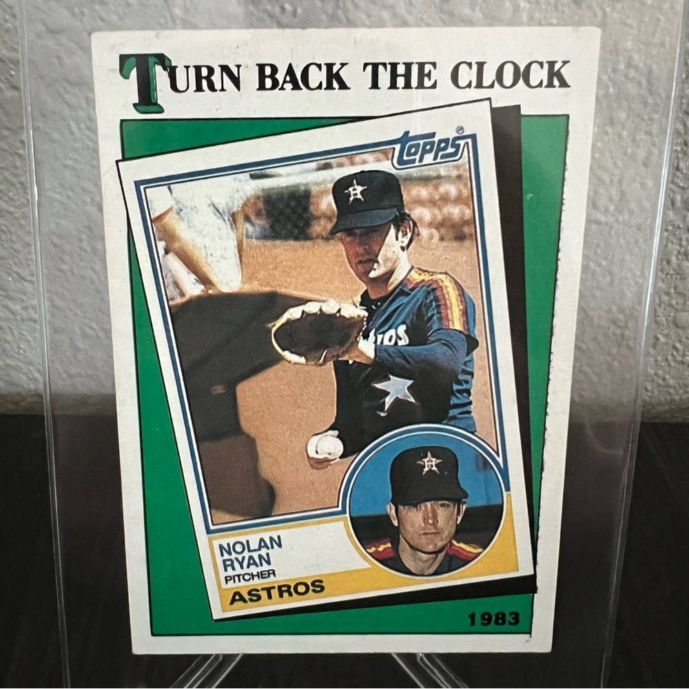1988 TOPPS #661 NOLAN RYAN Astros "Turn Back‎ The Clock" Ungraded Card